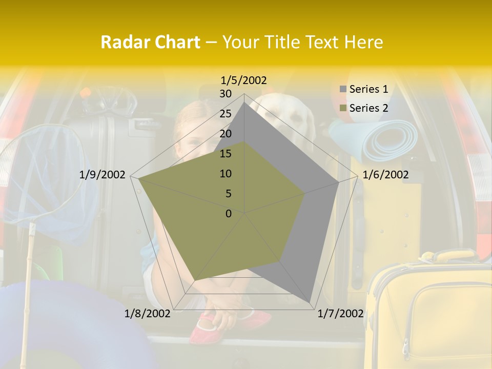 Kid Car Girl PowerPoint Template