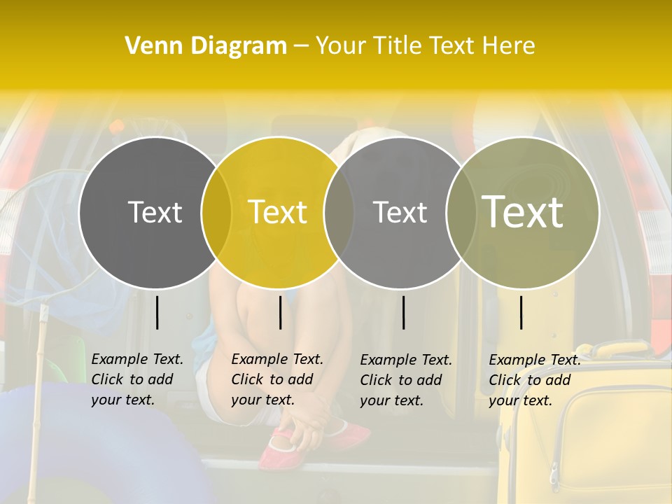 Kid Car Girl PowerPoint Template