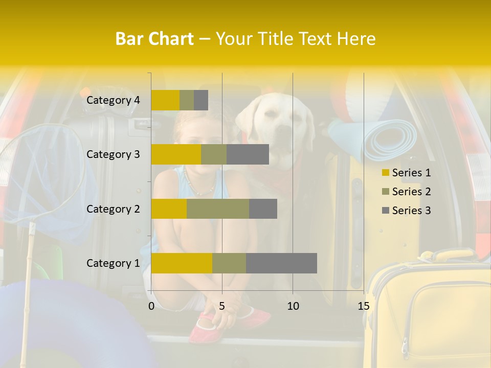 Kid Car Girl PowerPoint Template