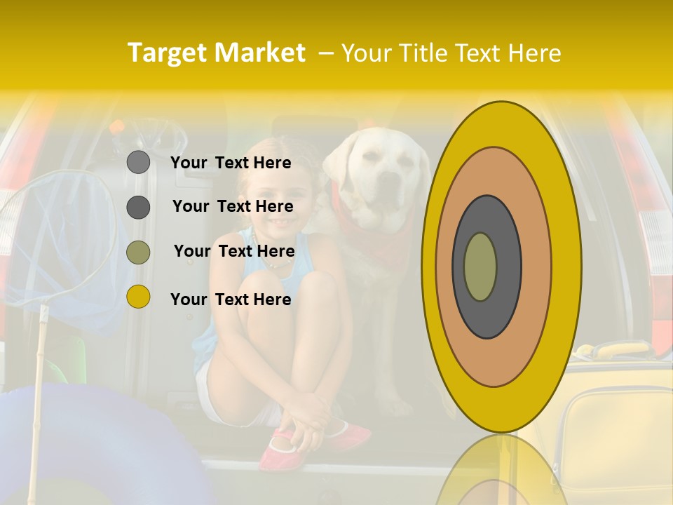 Kid Car Girl PowerPoint Template