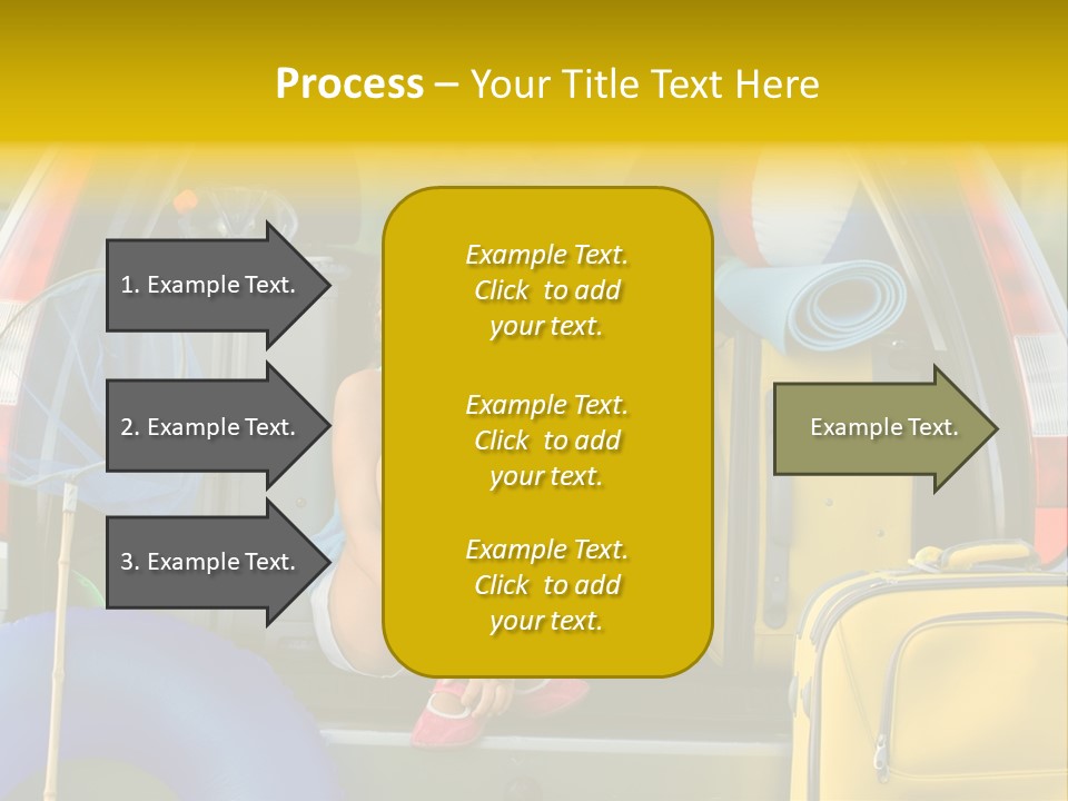 Kid Car Girl PowerPoint Template