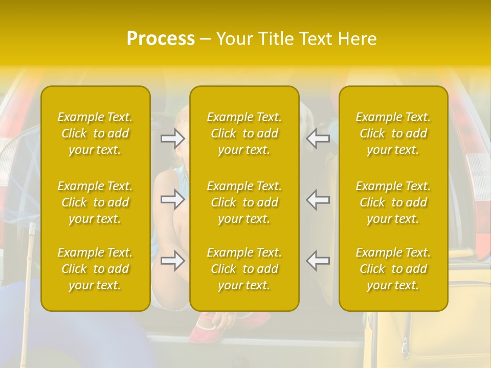 Kid Car Girl PowerPoint Template