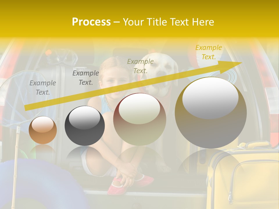 Kid Car Girl PowerPoint Template