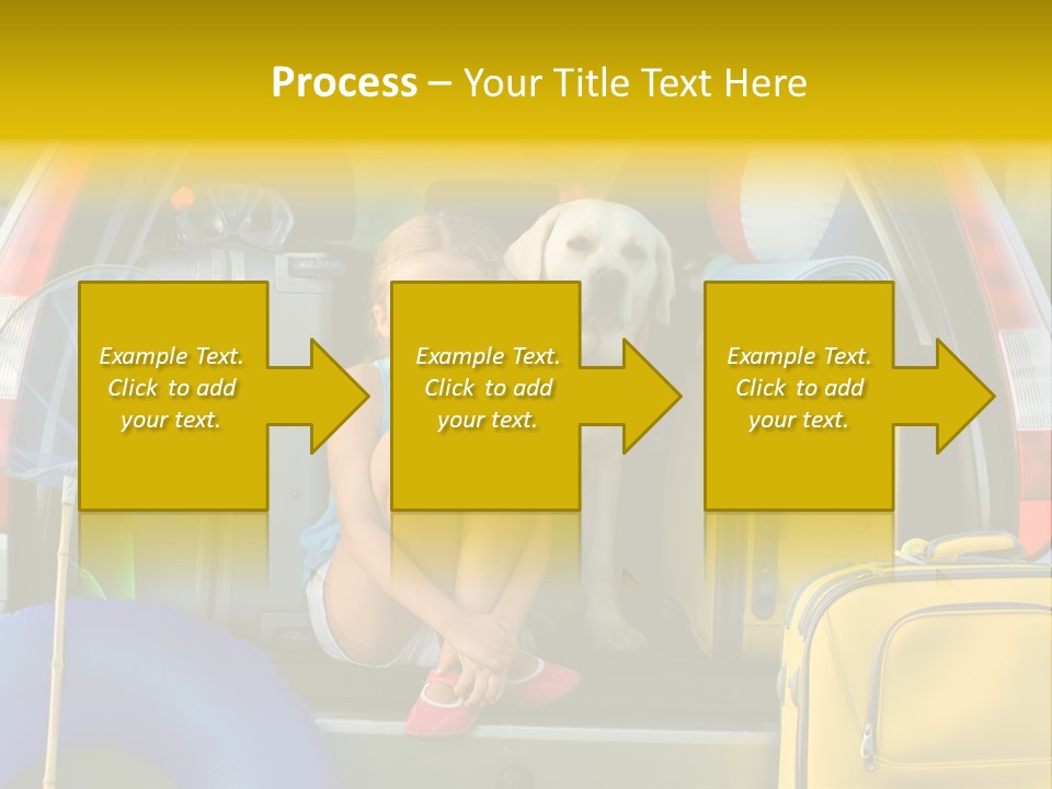 Kid Car Girl PowerPoint Template