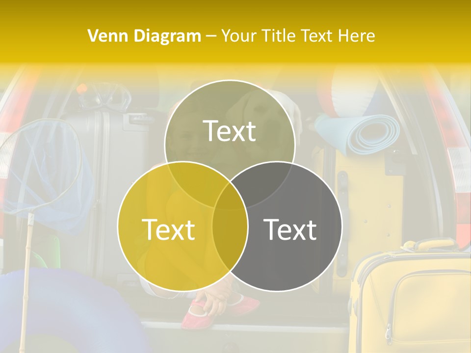 Kid Car Girl PowerPoint Template