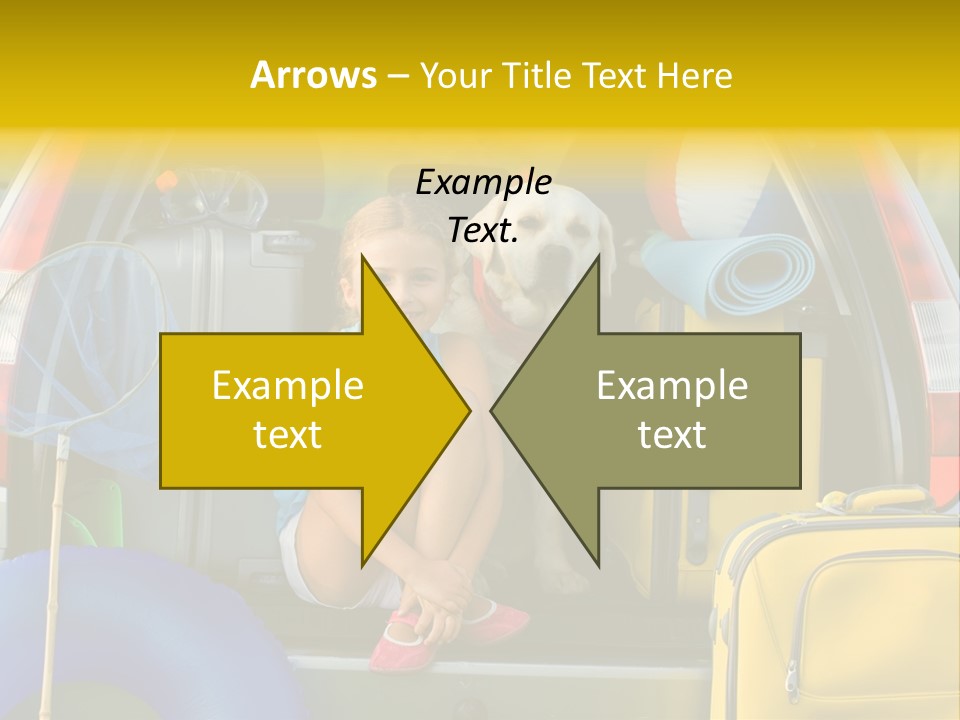 Kid Car Girl PowerPoint Template