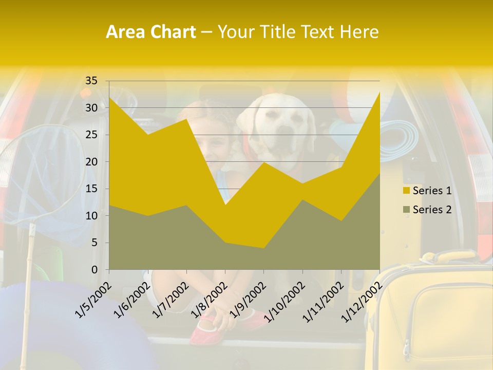 Kid Car Girl PowerPoint Template