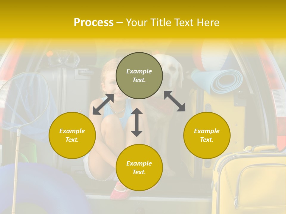 Kid Car Girl PowerPoint Template