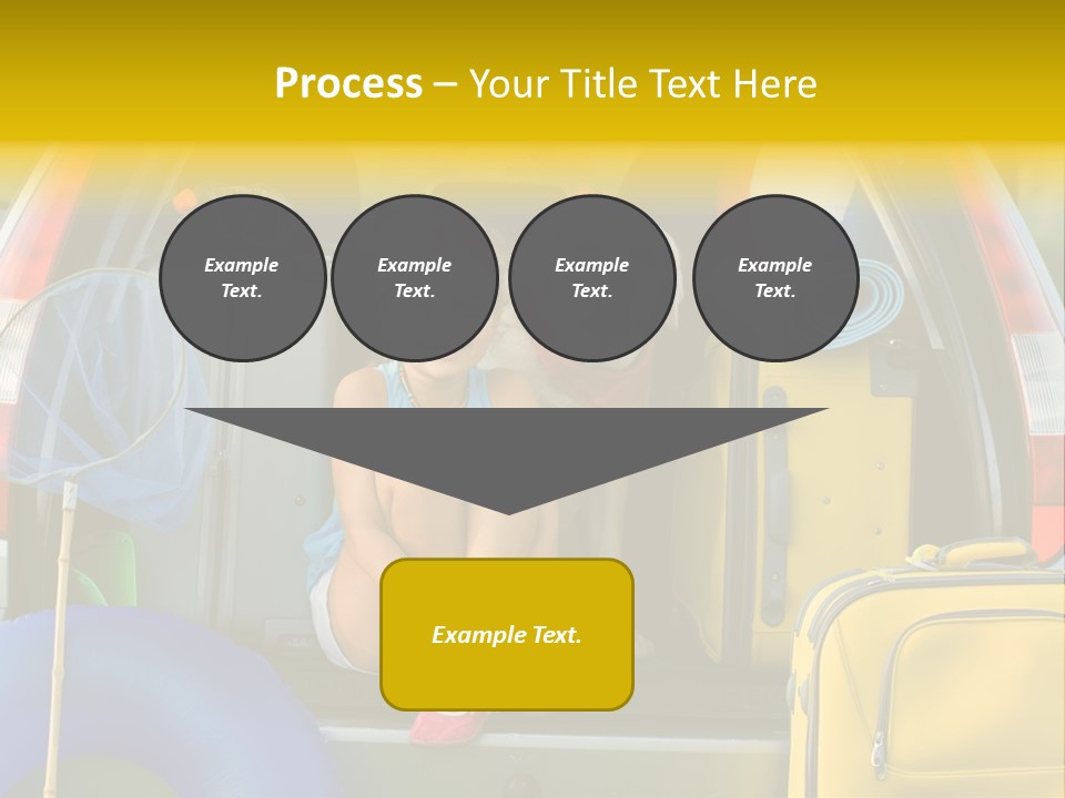 Kid Car Girl PowerPoint Template