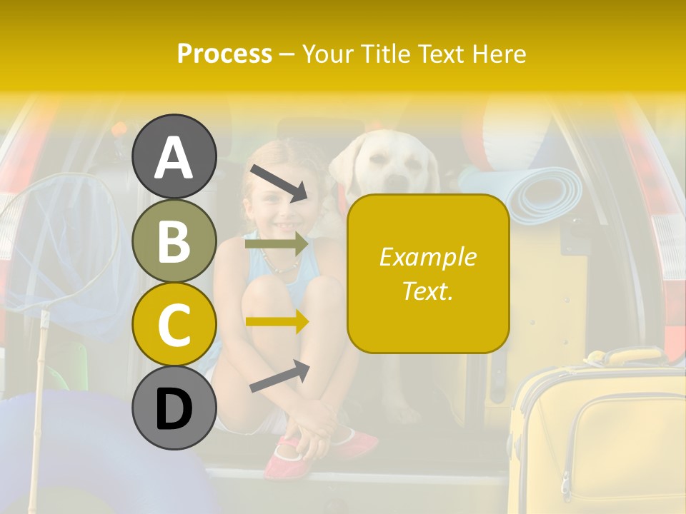 Kid Car Girl PowerPoint Template