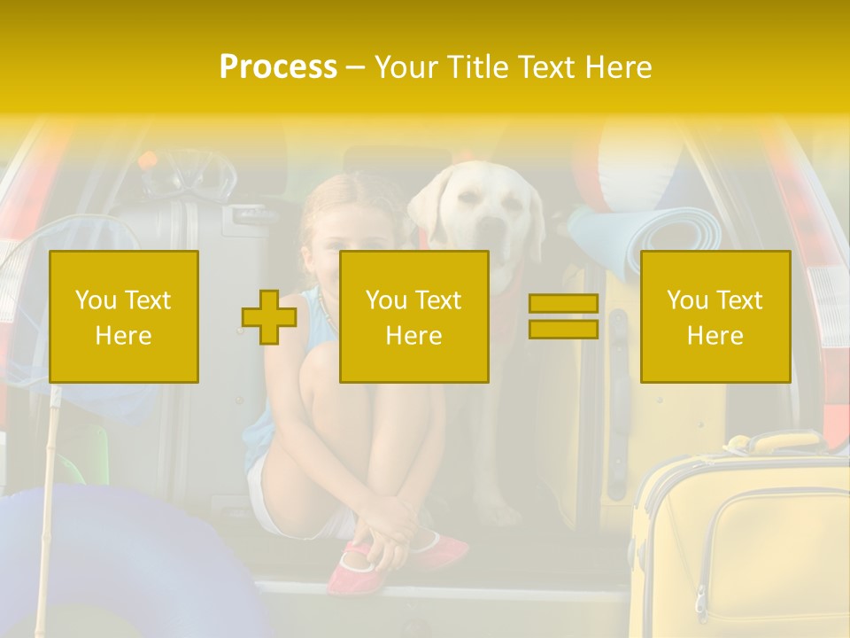 Kid Car Girl PowerPoint Template