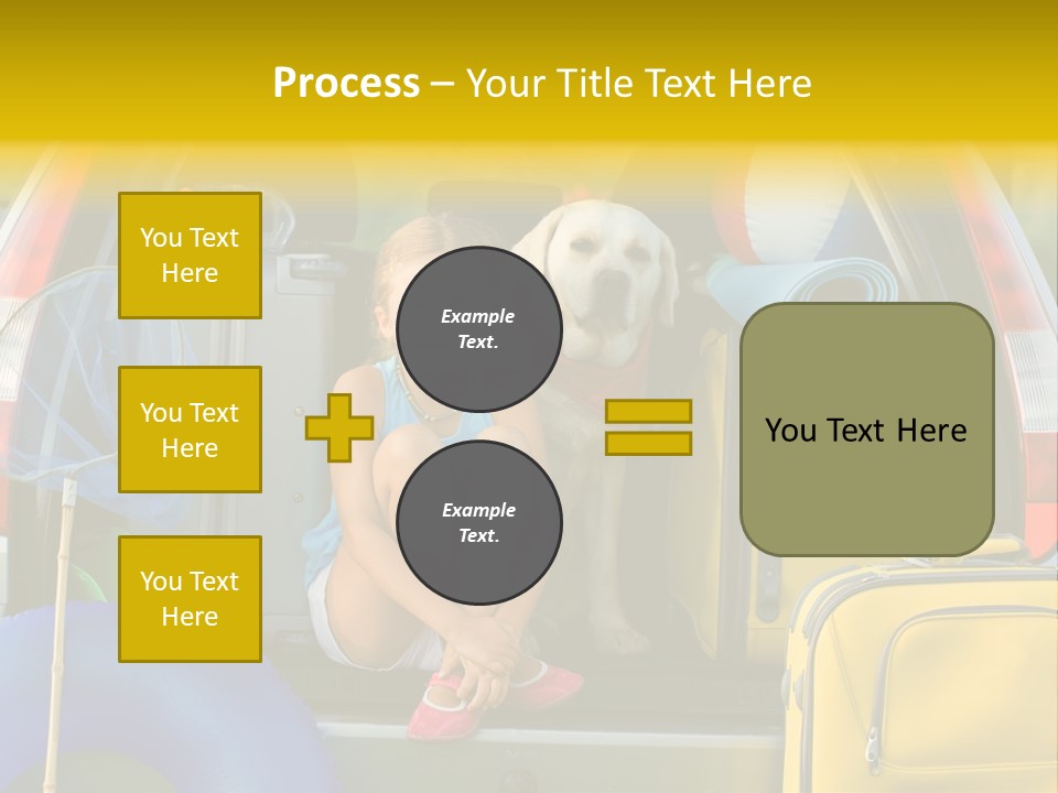 Kid Car Girl PowerPoint Template