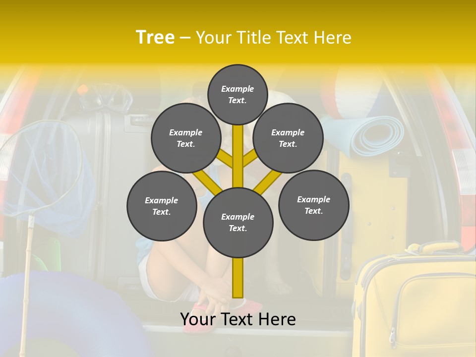 Kid Car Girl PowerPoint Template