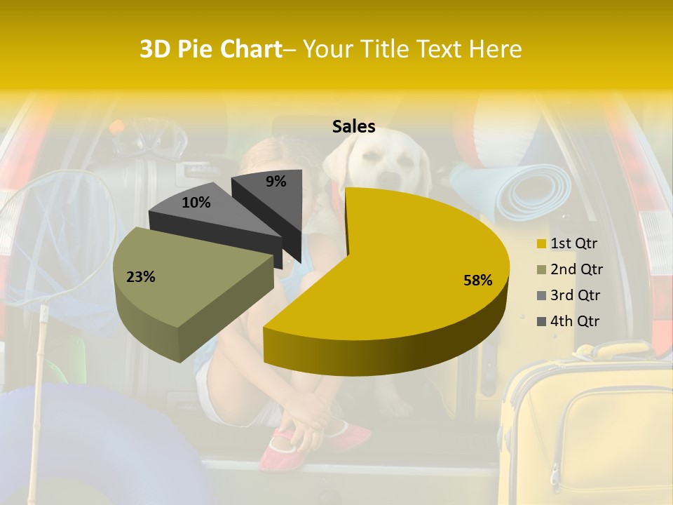 Kid Car Girl PowerPoint Template