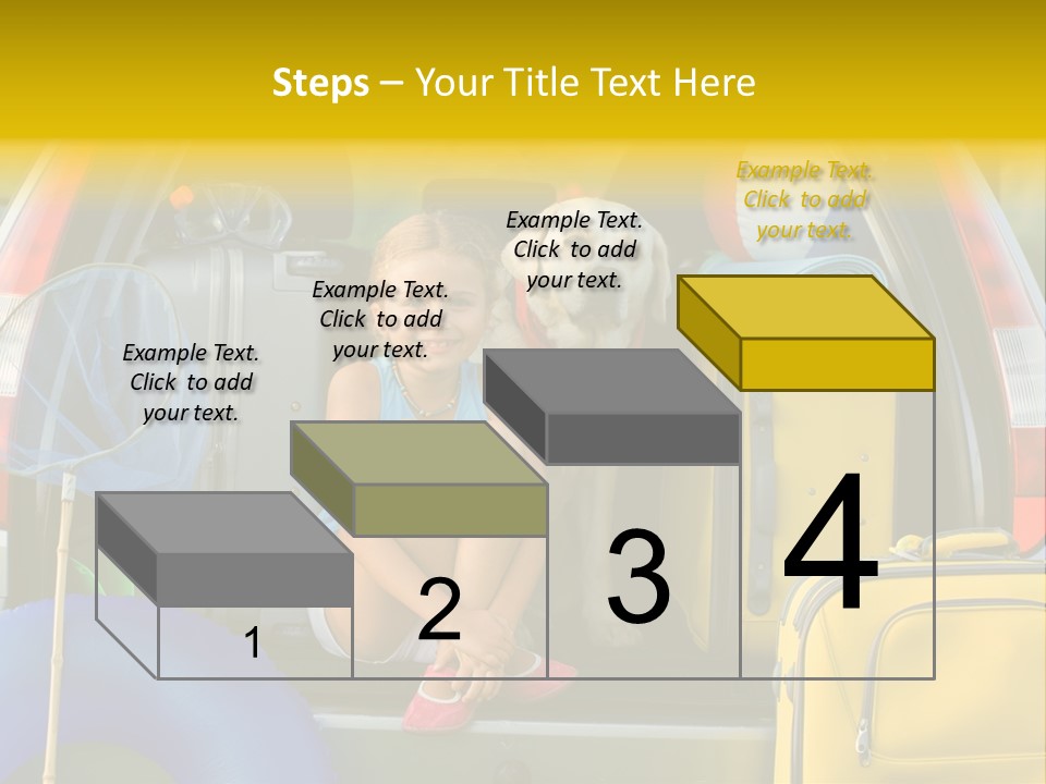 Kid Car Girl PowerPoint Template