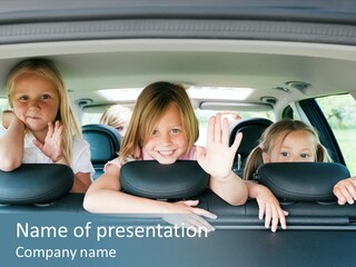 Travel Five Girls PowerPoint Template