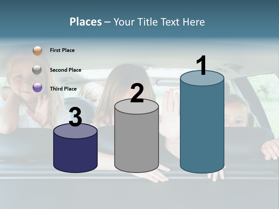 Travel Five Girls PowerPoint Template