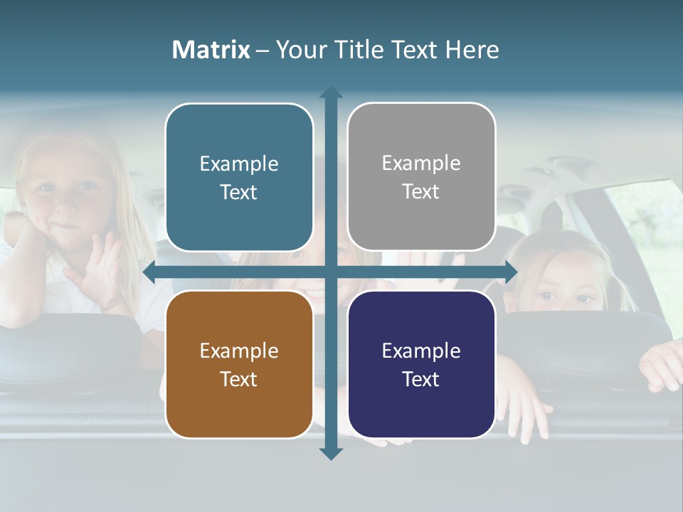 Travel Five Girls PowerPoint Template