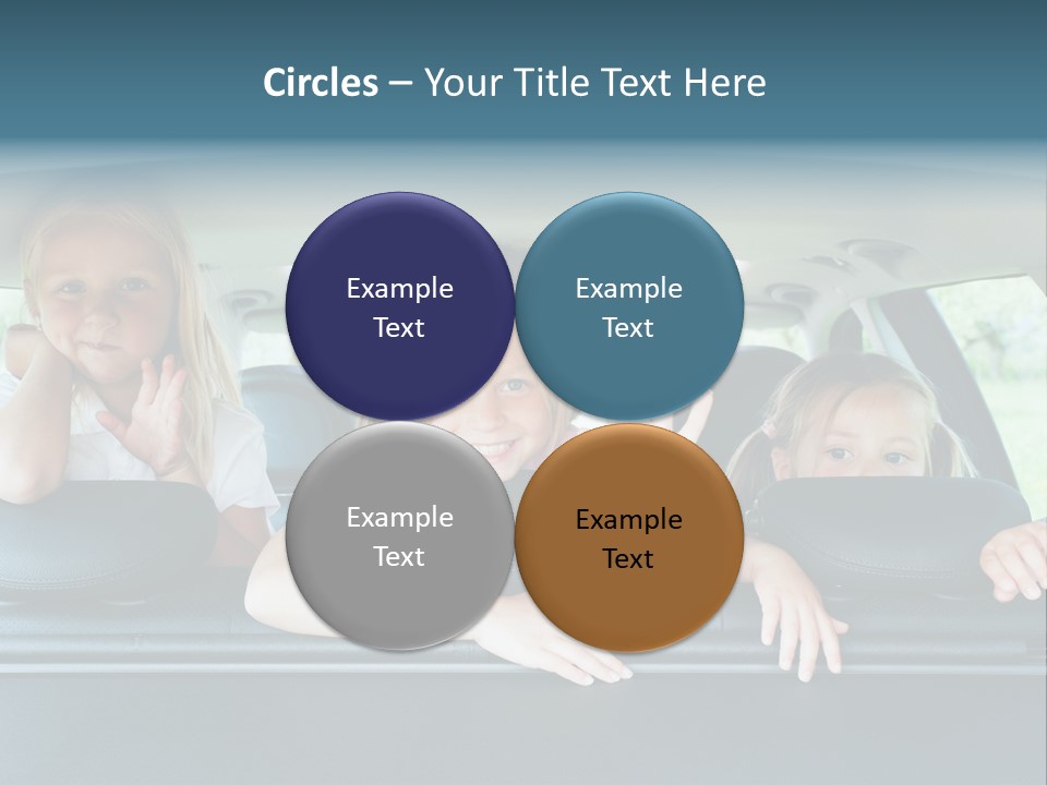 Travel Five Girls PowerPoint Template