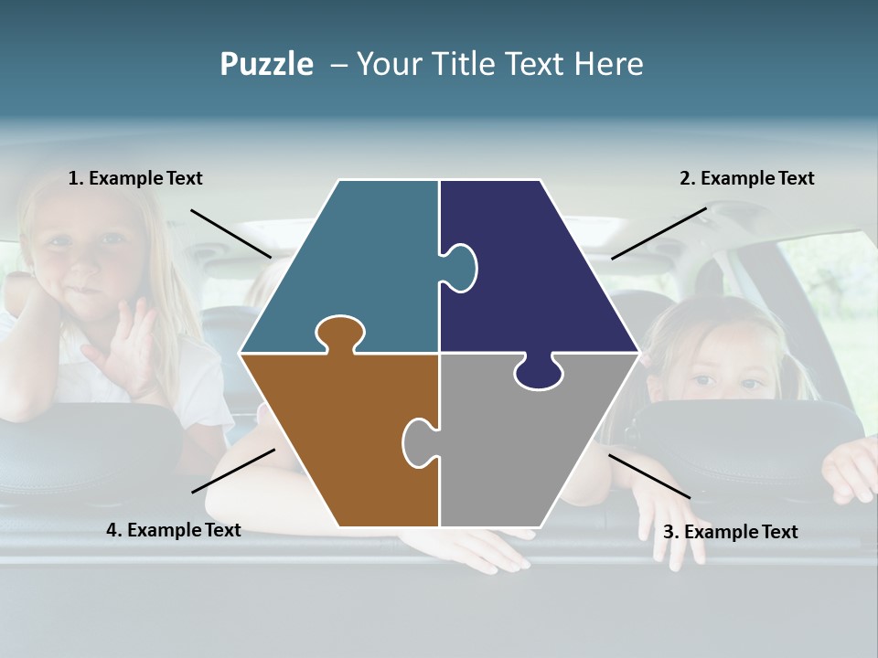 Travel Five Girls PowerPoint Template