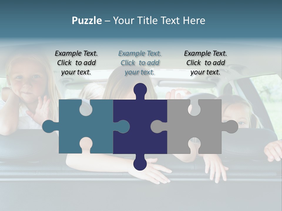 Travel Five Girls PowerPoint Template