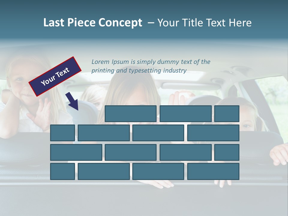 Travel Five Girls PowerPoint Template