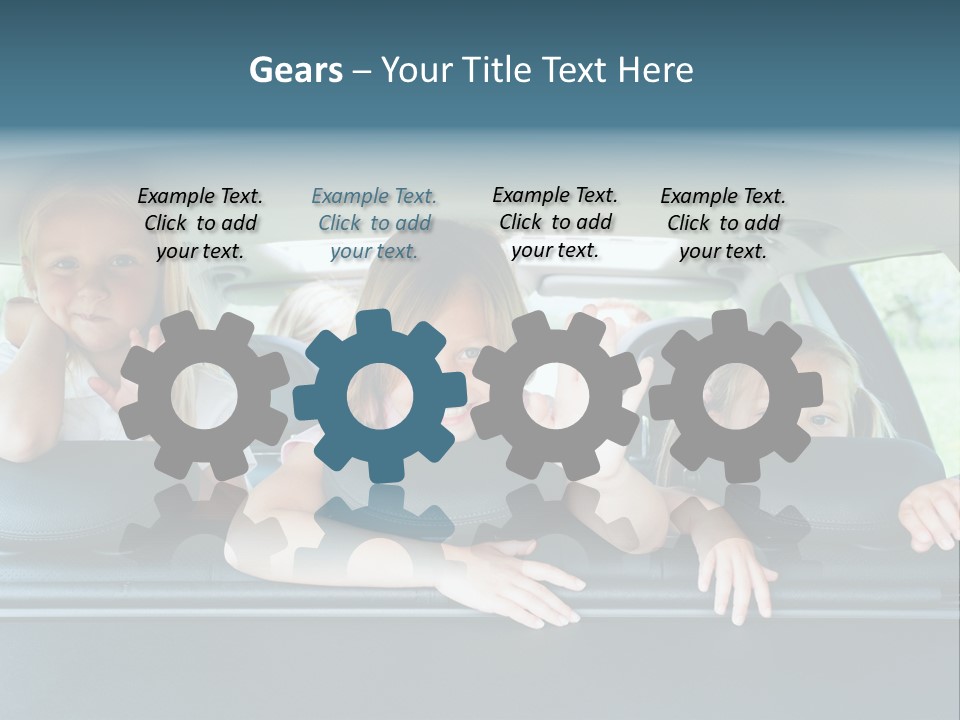 Travel Five Girls PowerPoint Template