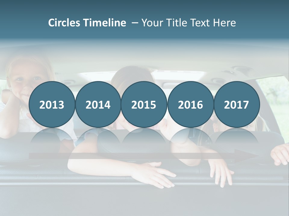 Travel Five Girls PowerPoint Template