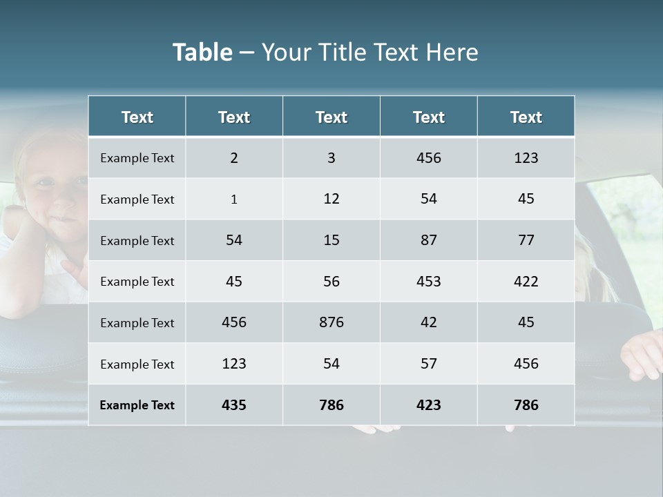 Travel Five Girls PowerPoint Template