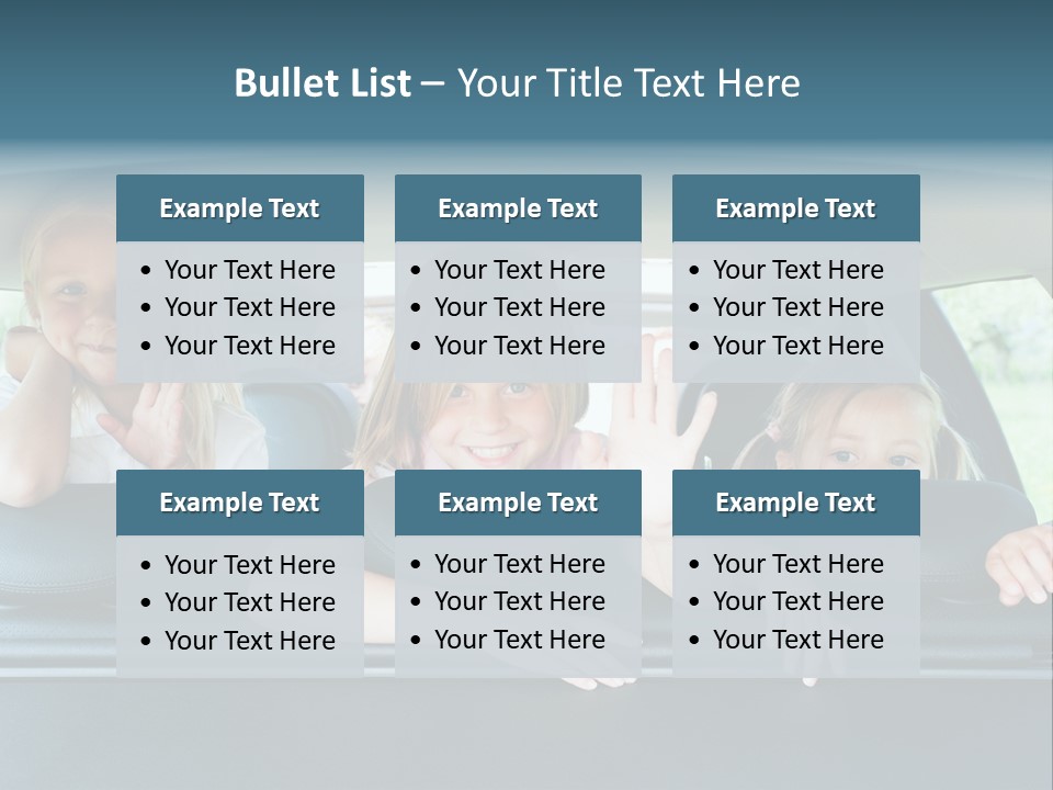 Travel Five Girls PowerPoint Template