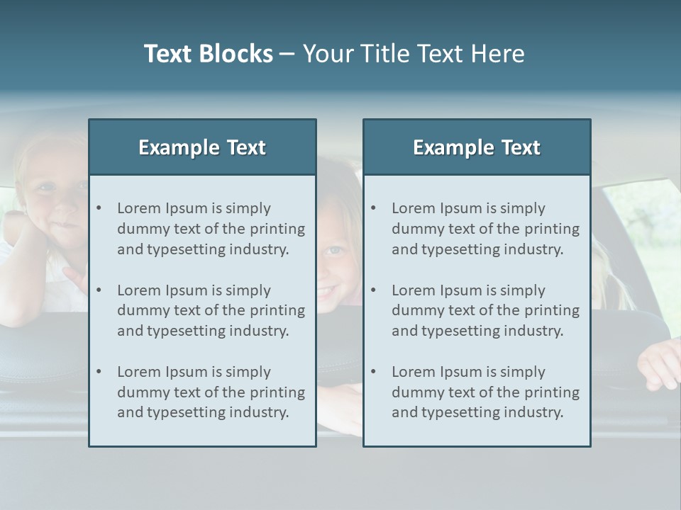 Travel Five Girls PowerPoint Template