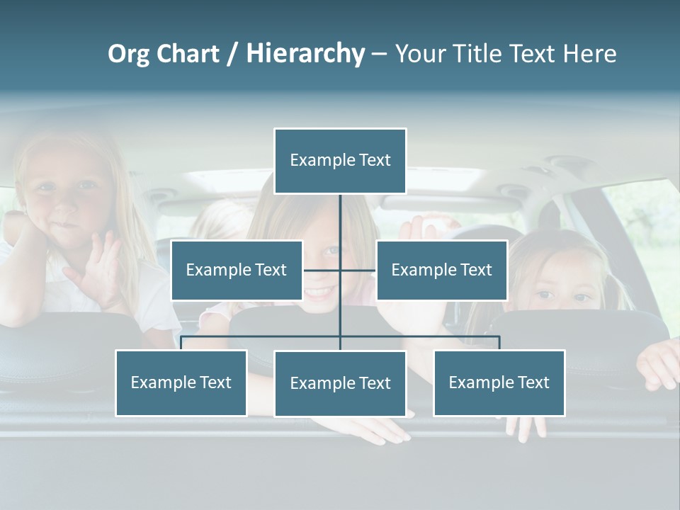 Travel Five Girls PowerPoint Template