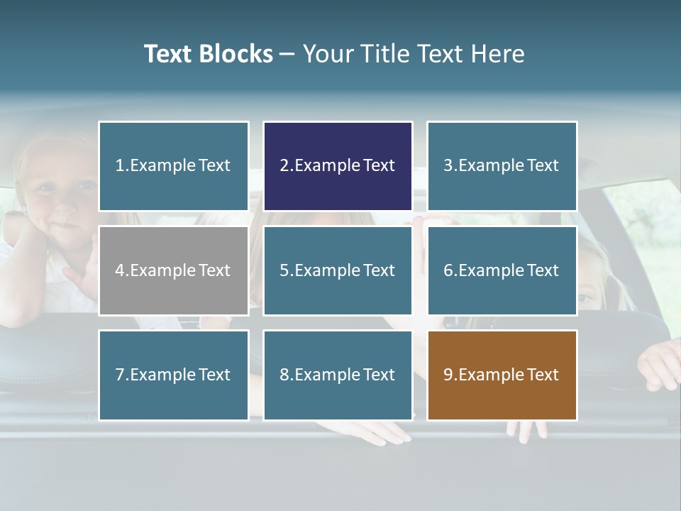 Travel Five Girls PowerPoint Template