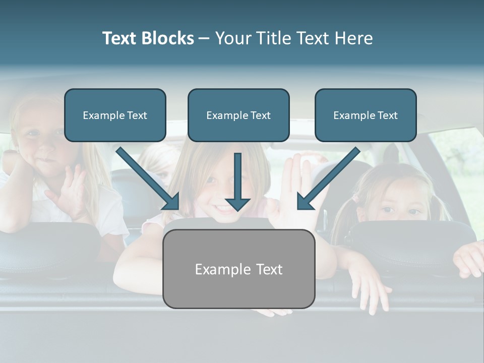 Travel Five Girls PowerPoint Template