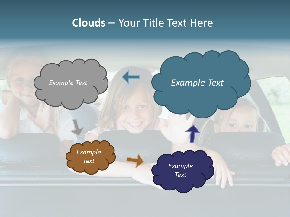 Travel Five Girls PowerPoint Template