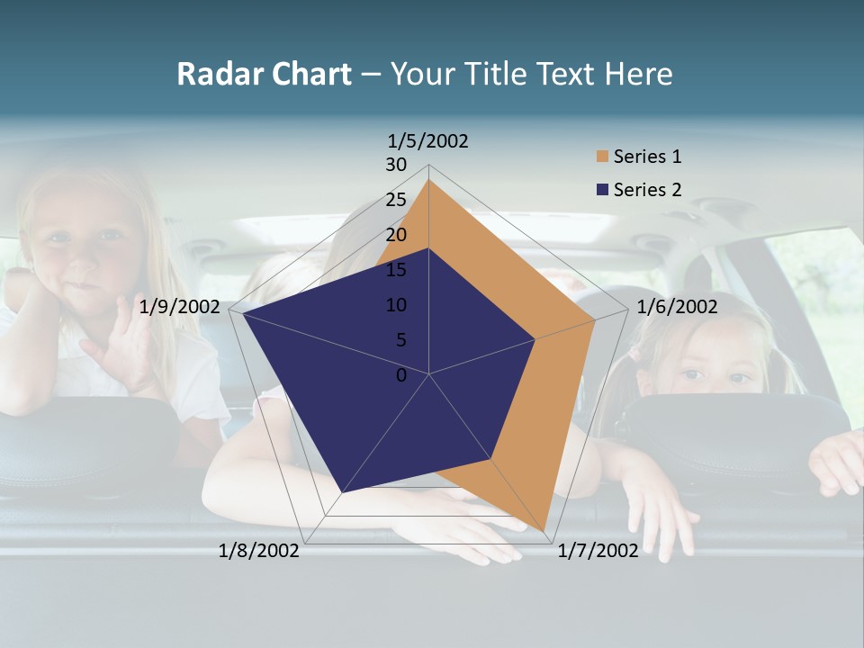 Travel Five Girls PowerPoint Template