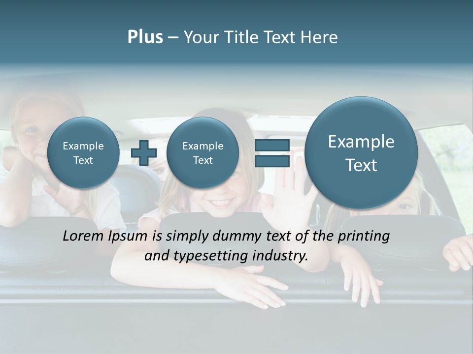 Travel Five Girls PowerPoint Template