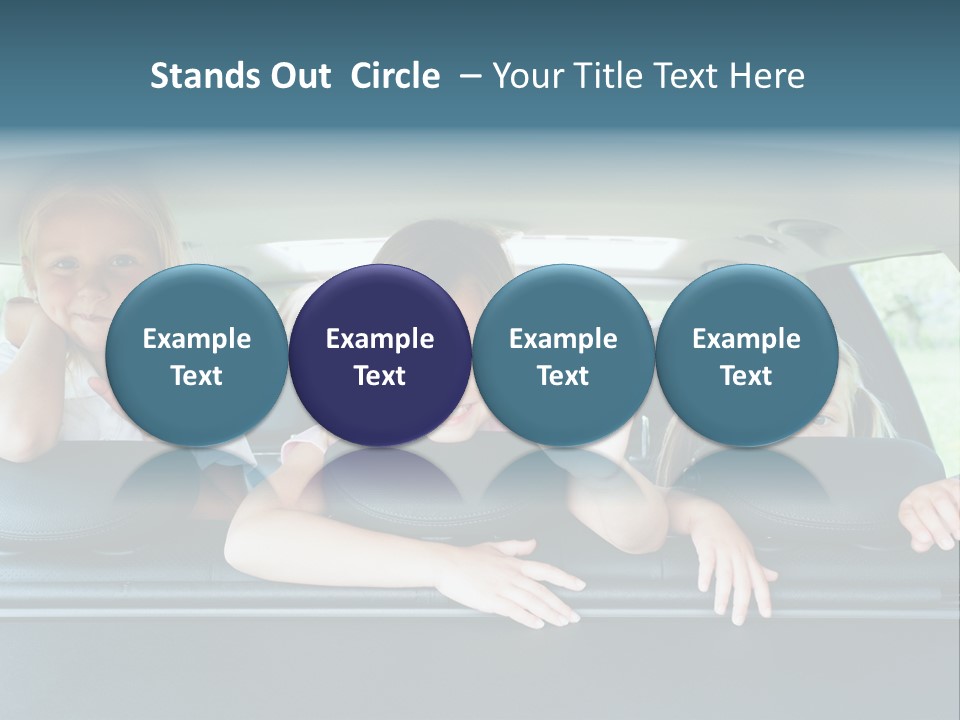 Travel Five Girls PowerPoint Template