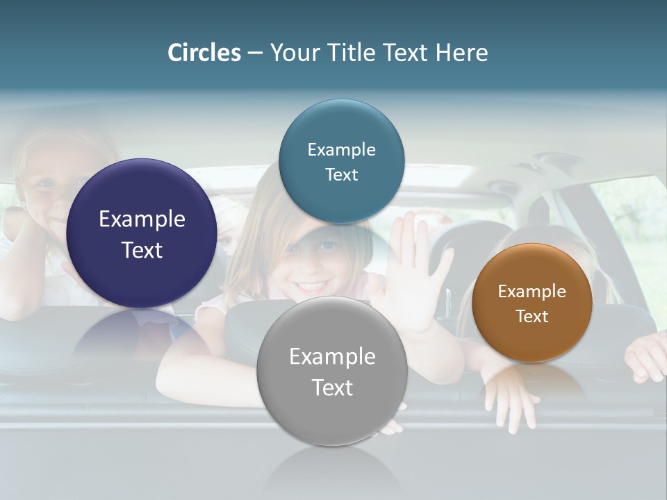 Travel Five Girls PowerPoint Template