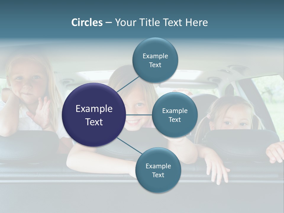 Travel Five Girls PowerPoint Template