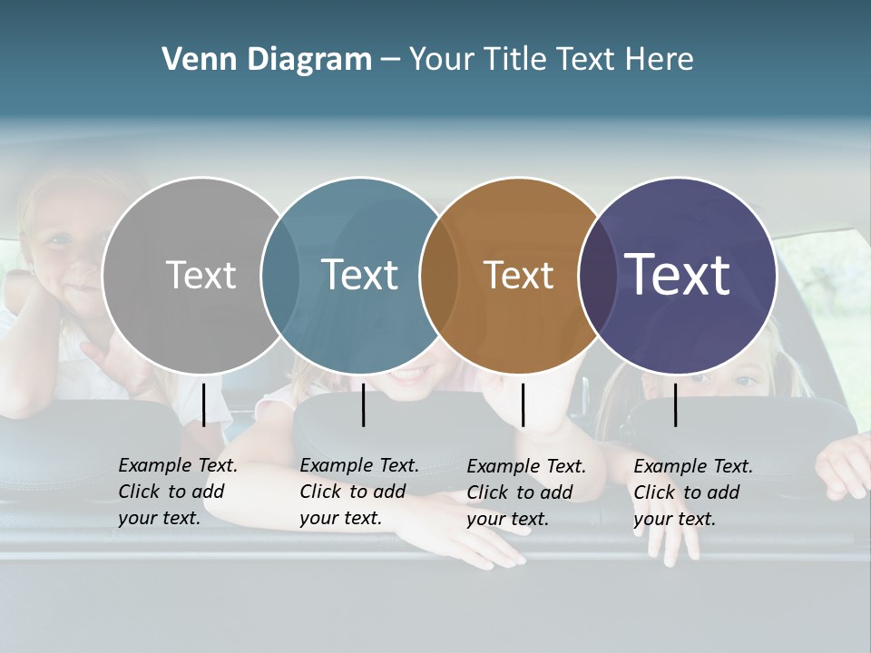 Travel Five Girls PowerPoint Template