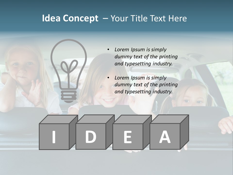 Travel Five Girls PowerPoint Template