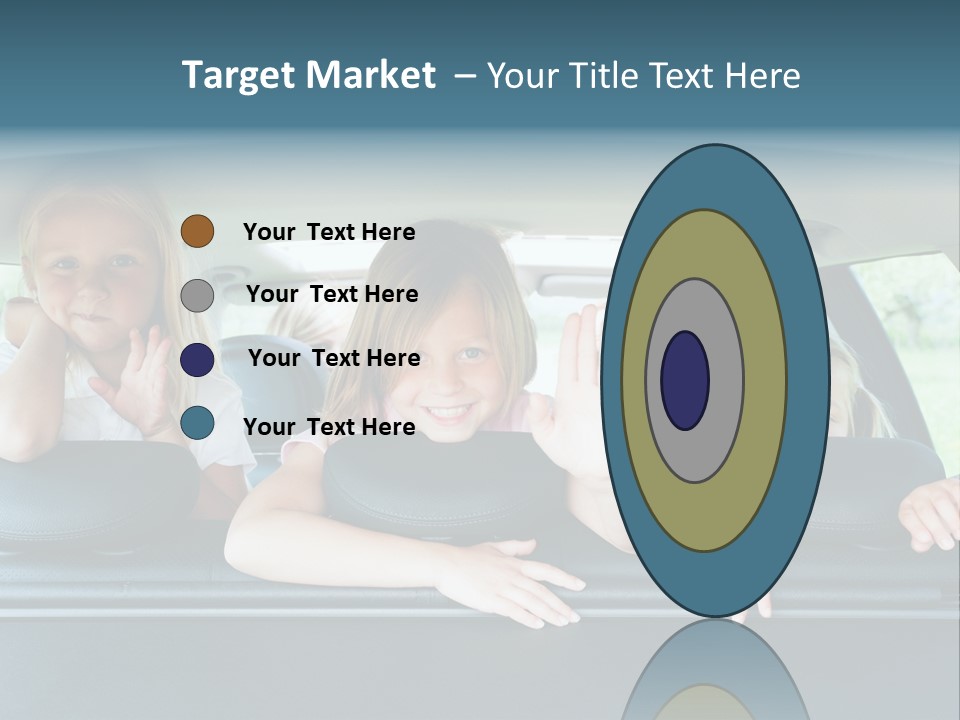 Travel Five Girls PowerPoint Template