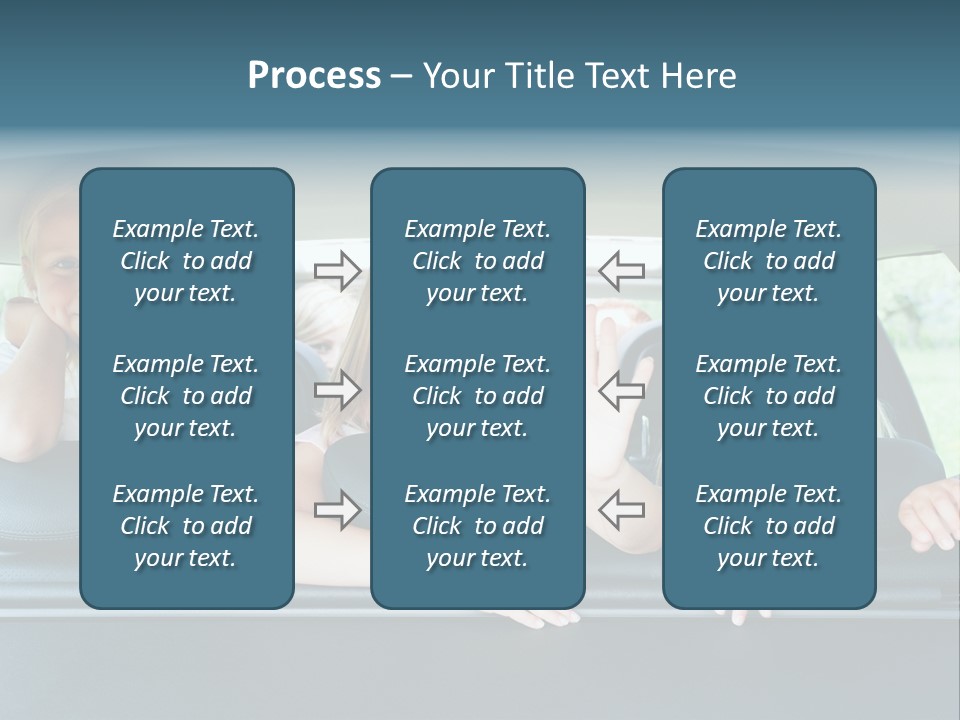 Travel Five Girls PowerPoint Template