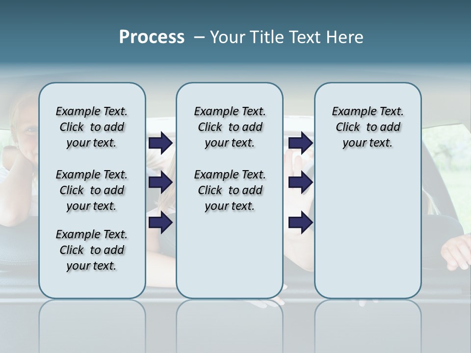 Travel Five Girls PowerPoint Template