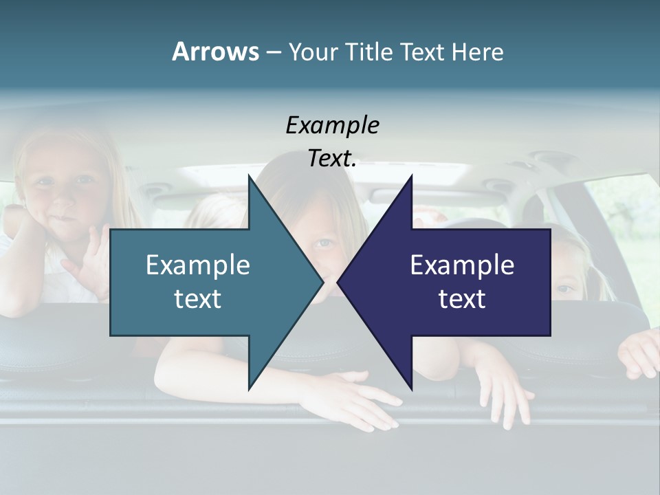 Travel Five Girls PowerPoint Template