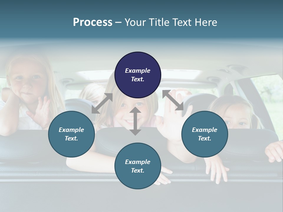 Travel Five Girls PowerPoint Template