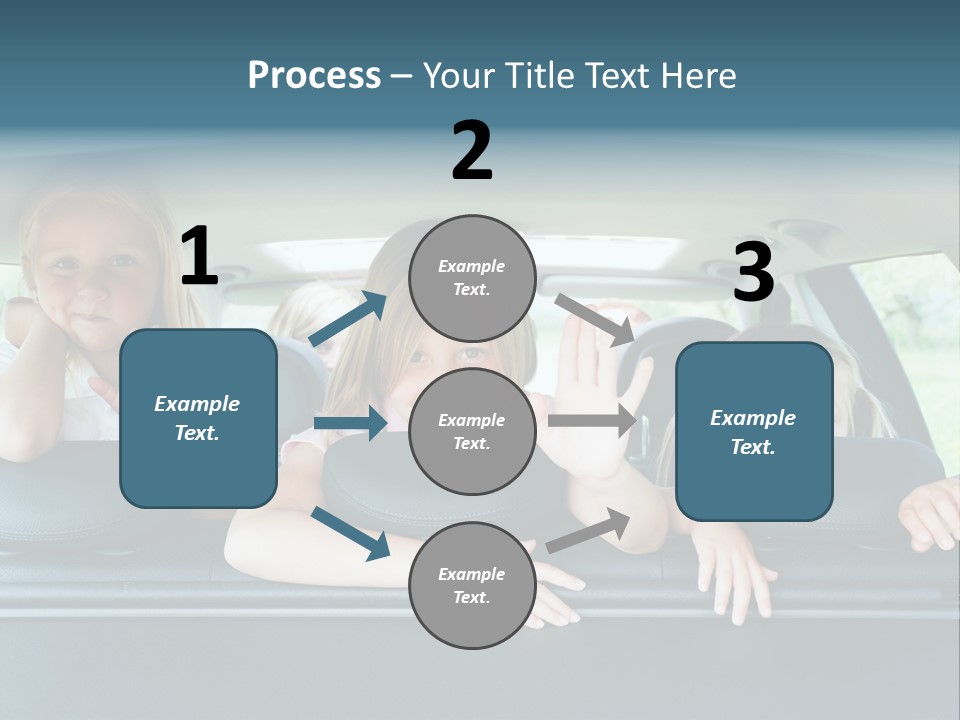 Travel Five Girls PowerPoint Template