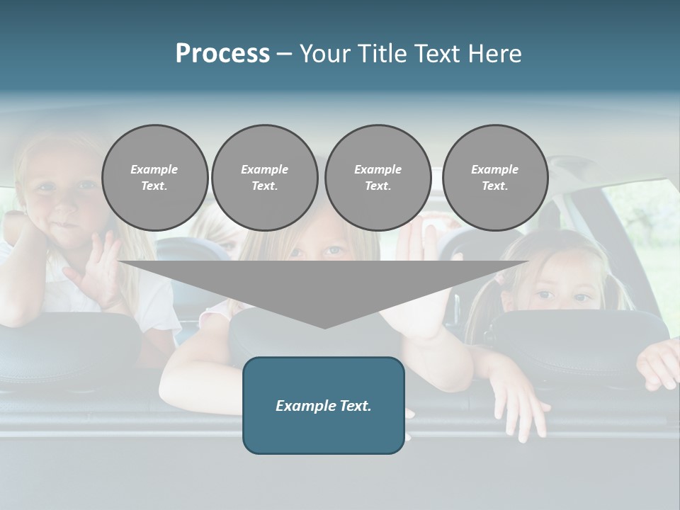 Travel Five Girls PowerPoint Template