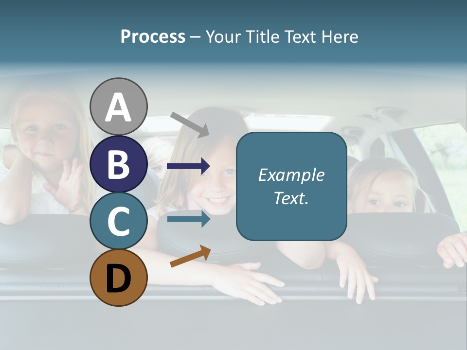 Travel Five Girls PowerPoint Template